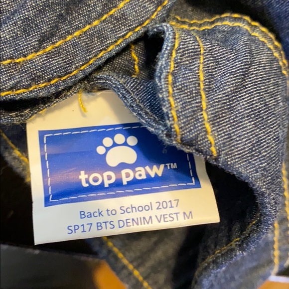 🎈SOLD🎈TOP PAW DENIM DOG DRESS NEW - Picture 5 of 5